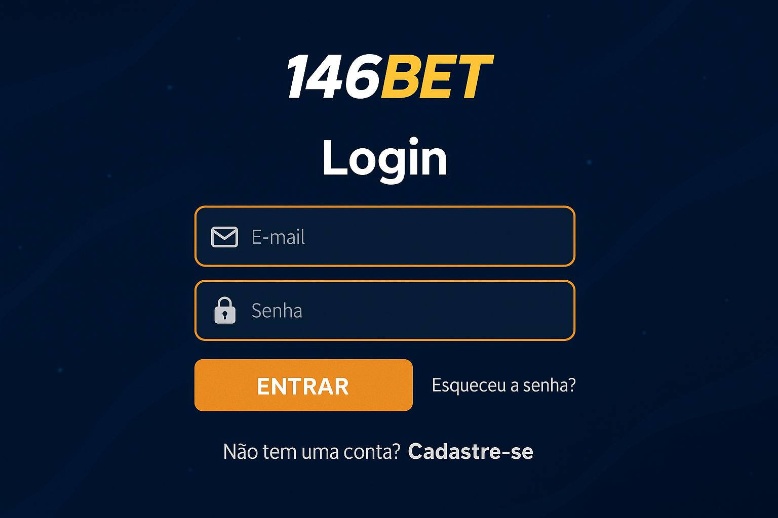 Criar uma nova Conta no plataforma 146BET